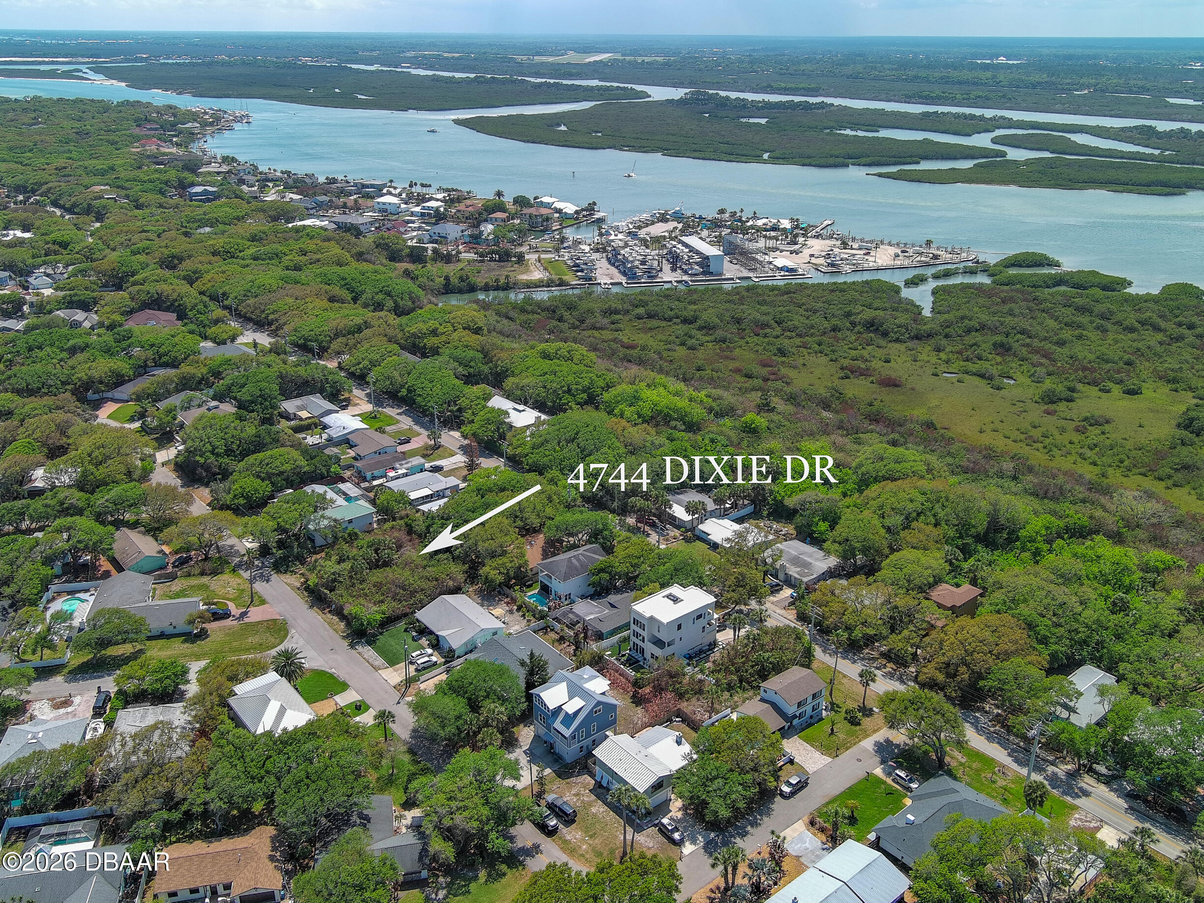 4744 Dixie Drive Ponce Inlet, FL 32127 - Photo 5 of 15 a view of a city with an ocean