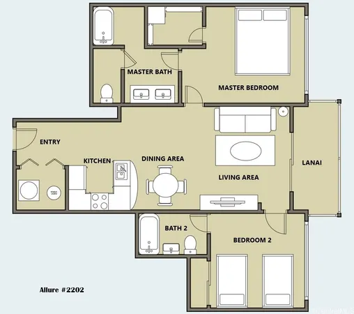 $4,100 | 1837 Kalakaua Avenue, Unit 2202, Honolulu, HI 96815