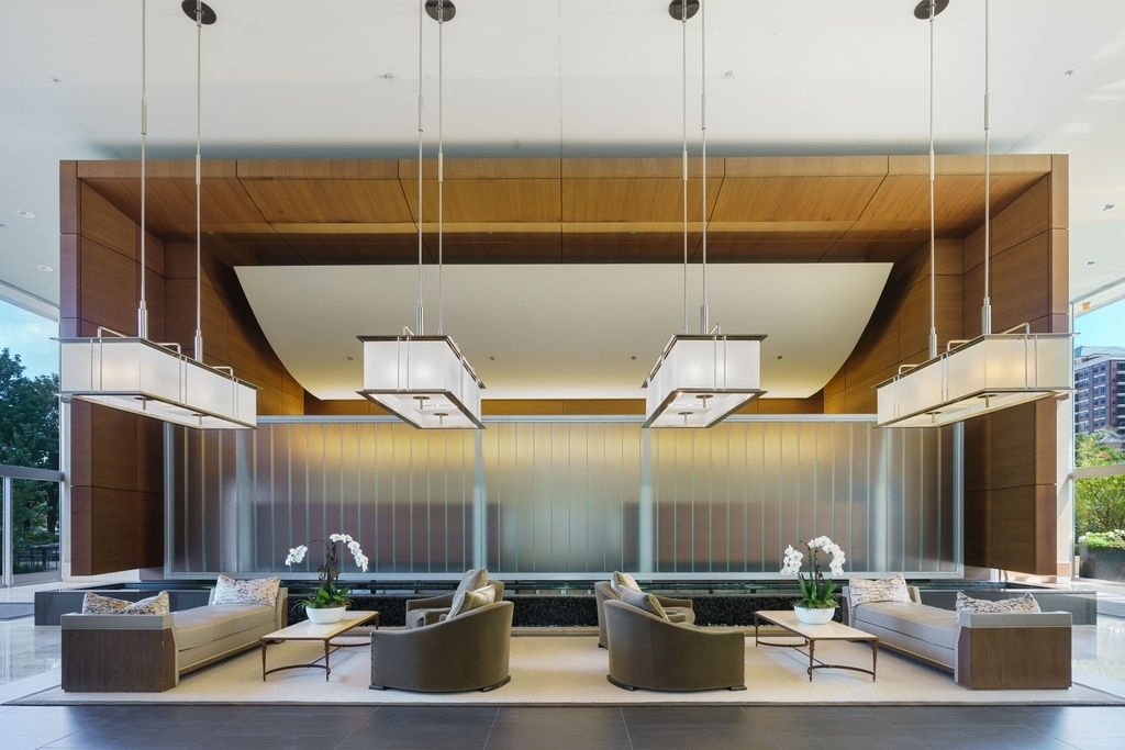 500 West Superior Street, Unit 802 Chicago, IL 60654 - Photo 26 of 28 a bathroom with a double vanity sink and a mirror