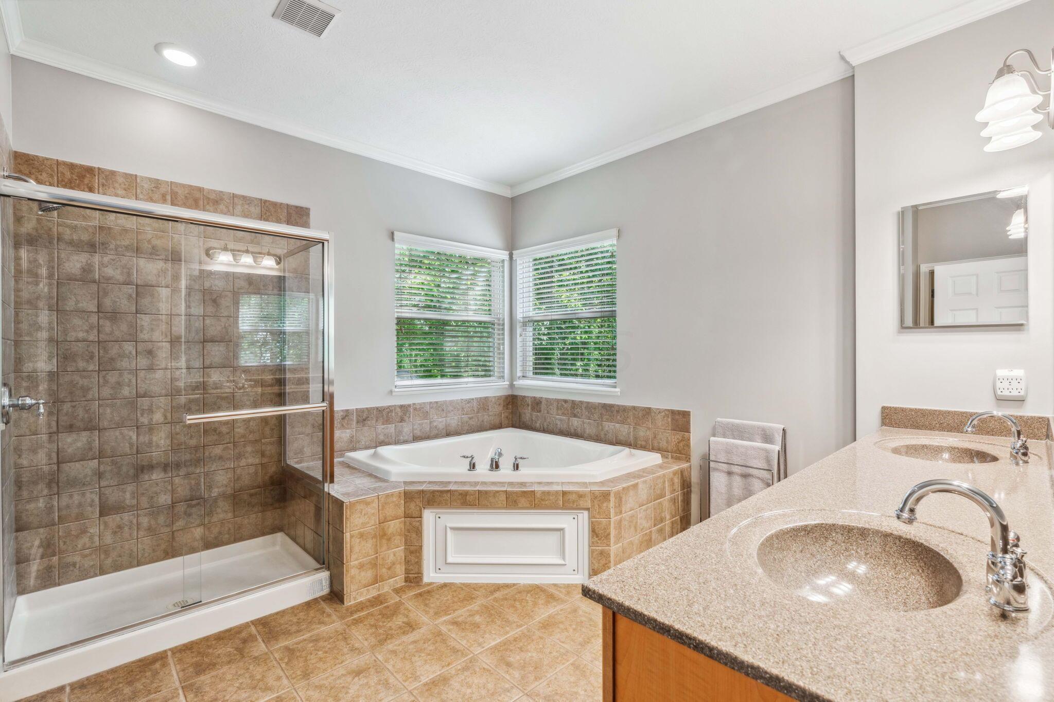 219 Smokewood Road Powell, OH 43065 - Photo 25 of 59 Double vanity, soaking tub, walk-in shower and separate water closet plus custom walk-in closet!