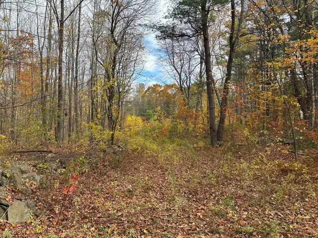 a view of a building with a road