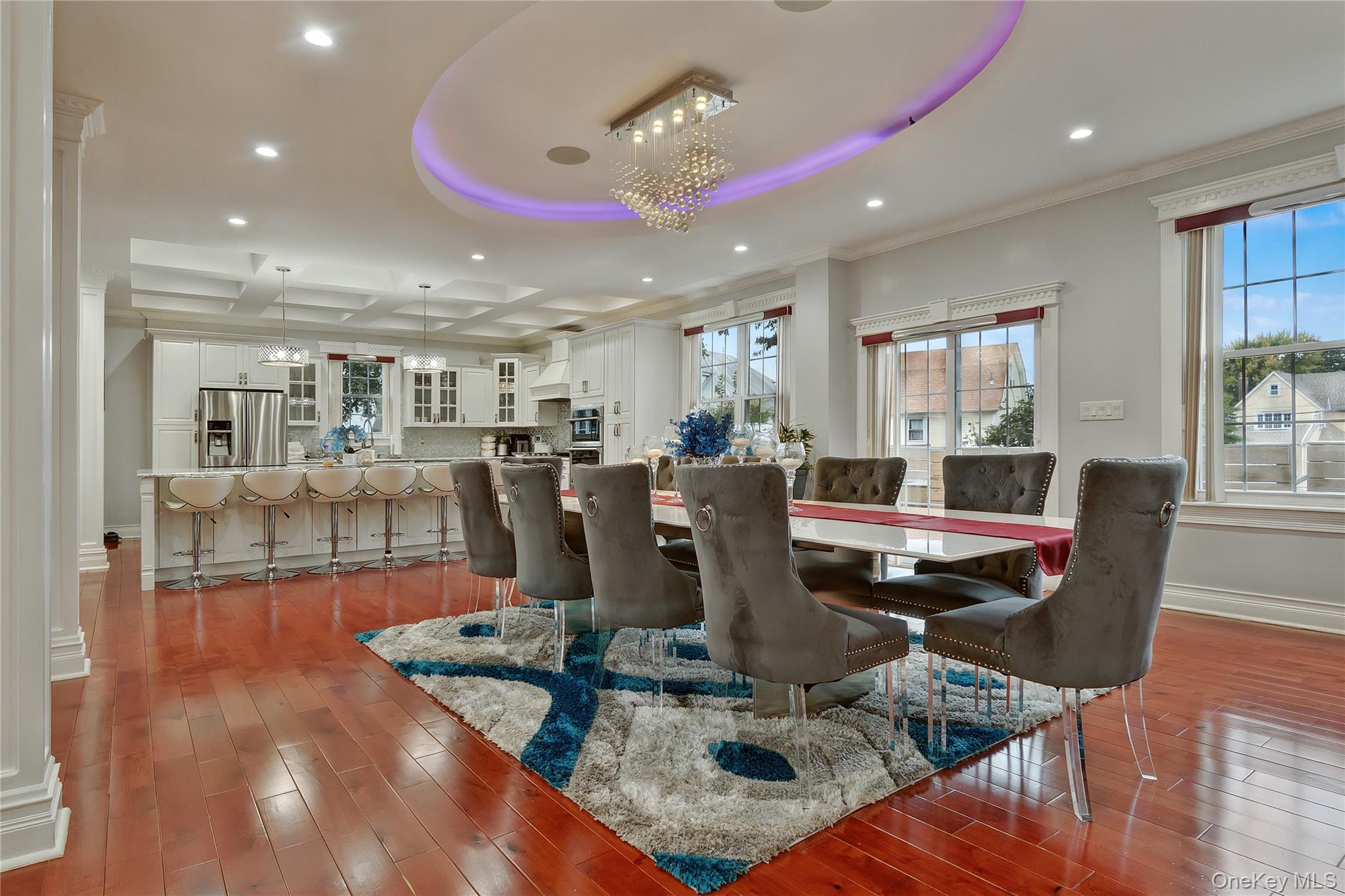 193-19 109th Road Queens, NY 11412 - Photo 5 of 27 a dining room with furniture and wooden floor