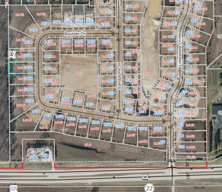 2470 Boulder Drive Slinger, WI 53086 - Photo 15 of 15 Cedar Creek map