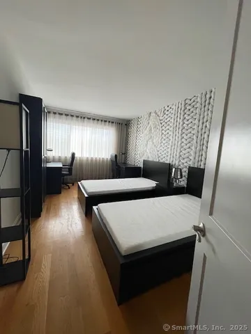 a view of city street with a building