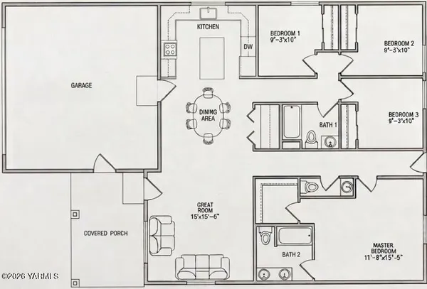 a picture of a bathroom with a sink and a mirror