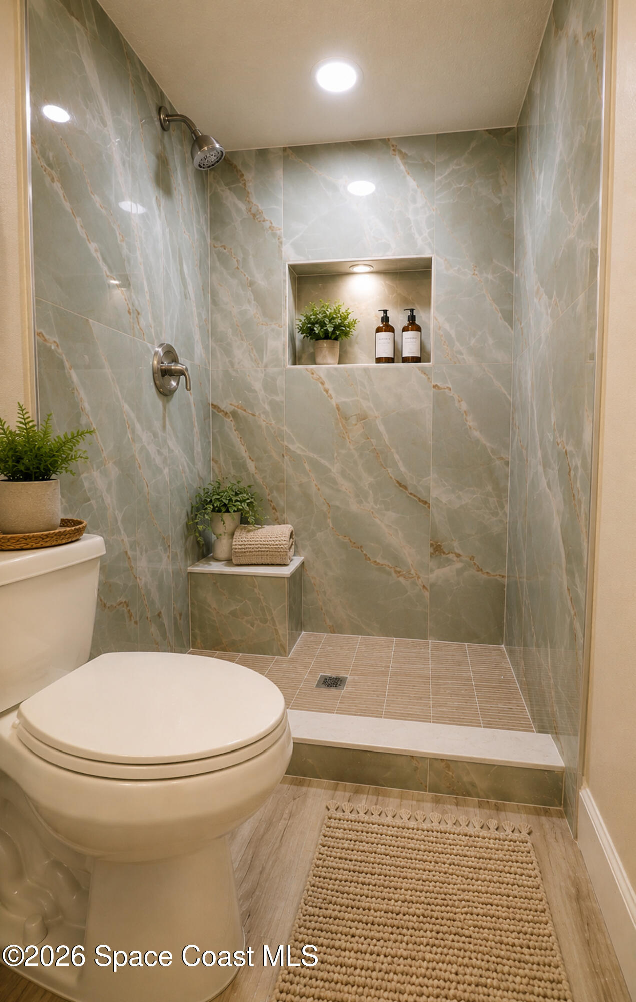 44 Barton Avenue, Unit 2 Rockledge, FL 32955 - Photo 11 of 27 Custom Tiled Gorgeous Shower!