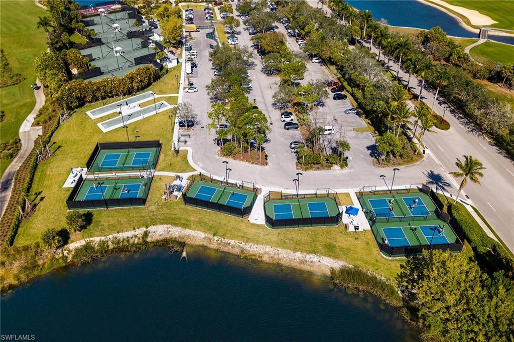 2926 Aviamar Circle Naples, FL 34114 - Photo 37 of 44 Aerial view of a nearby body of water and a local golf course