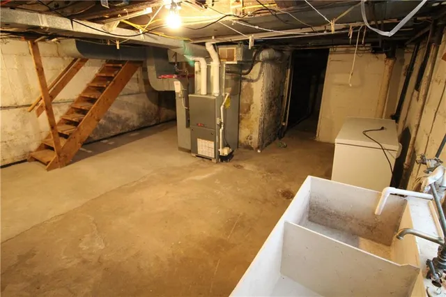 a view of basement