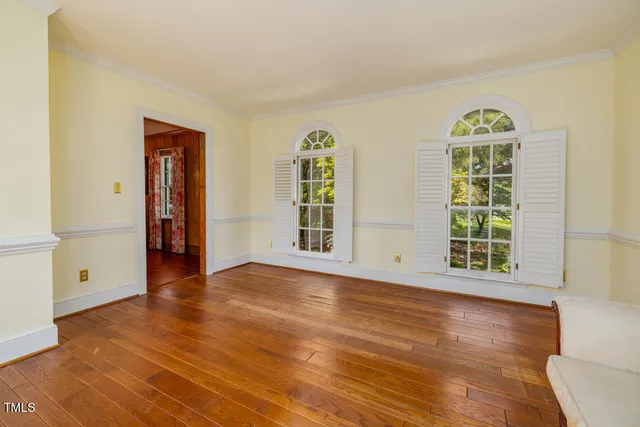 a house view with a garden space