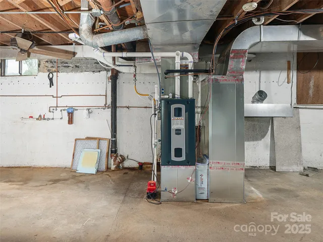 a view of storage and utility room