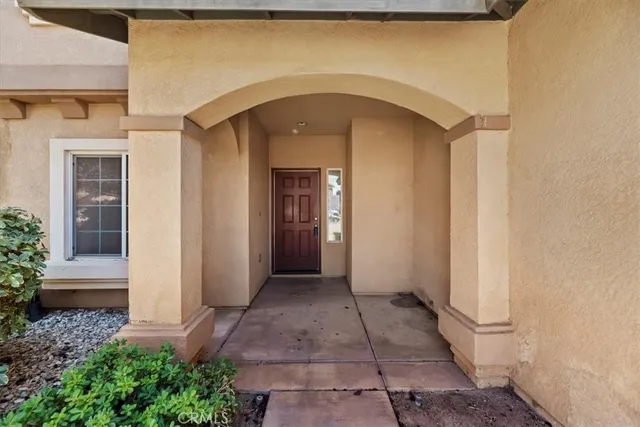 a view of a entrance to house