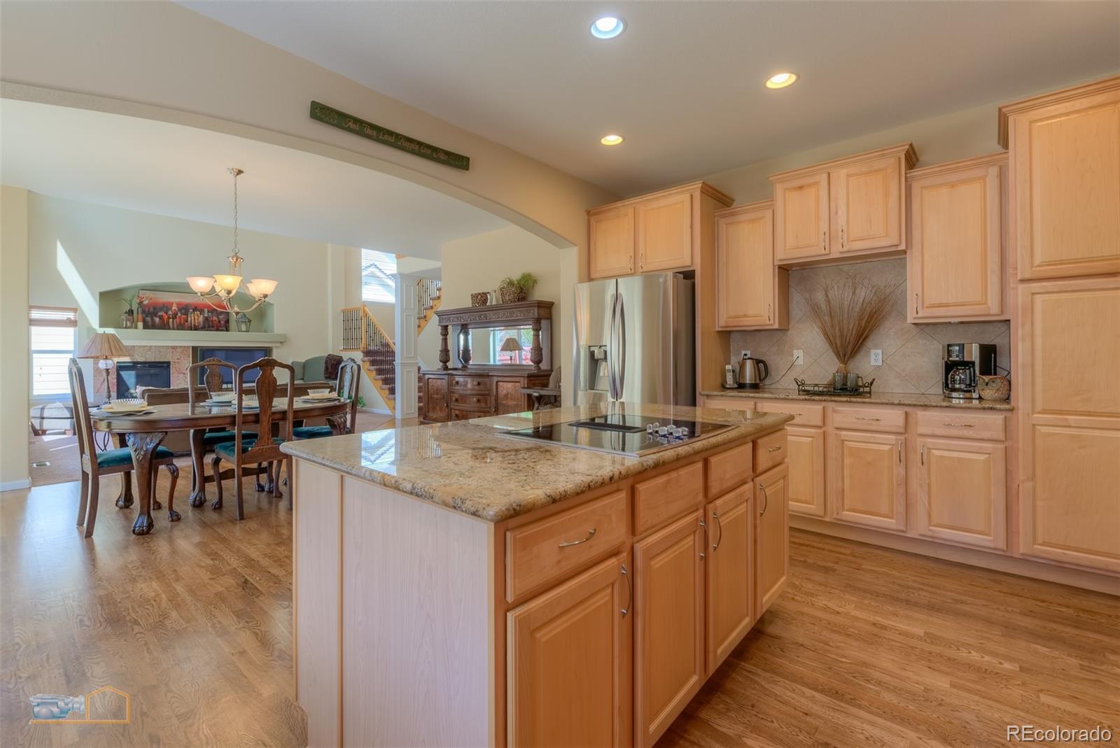 a kitchen with counter space cabinets and appliances
