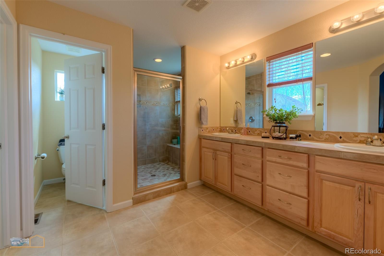 5513 Triple Crown Drive Frederick, CO 80504 - Photo 19 of 33 a bathroom with a shower sink and mirror