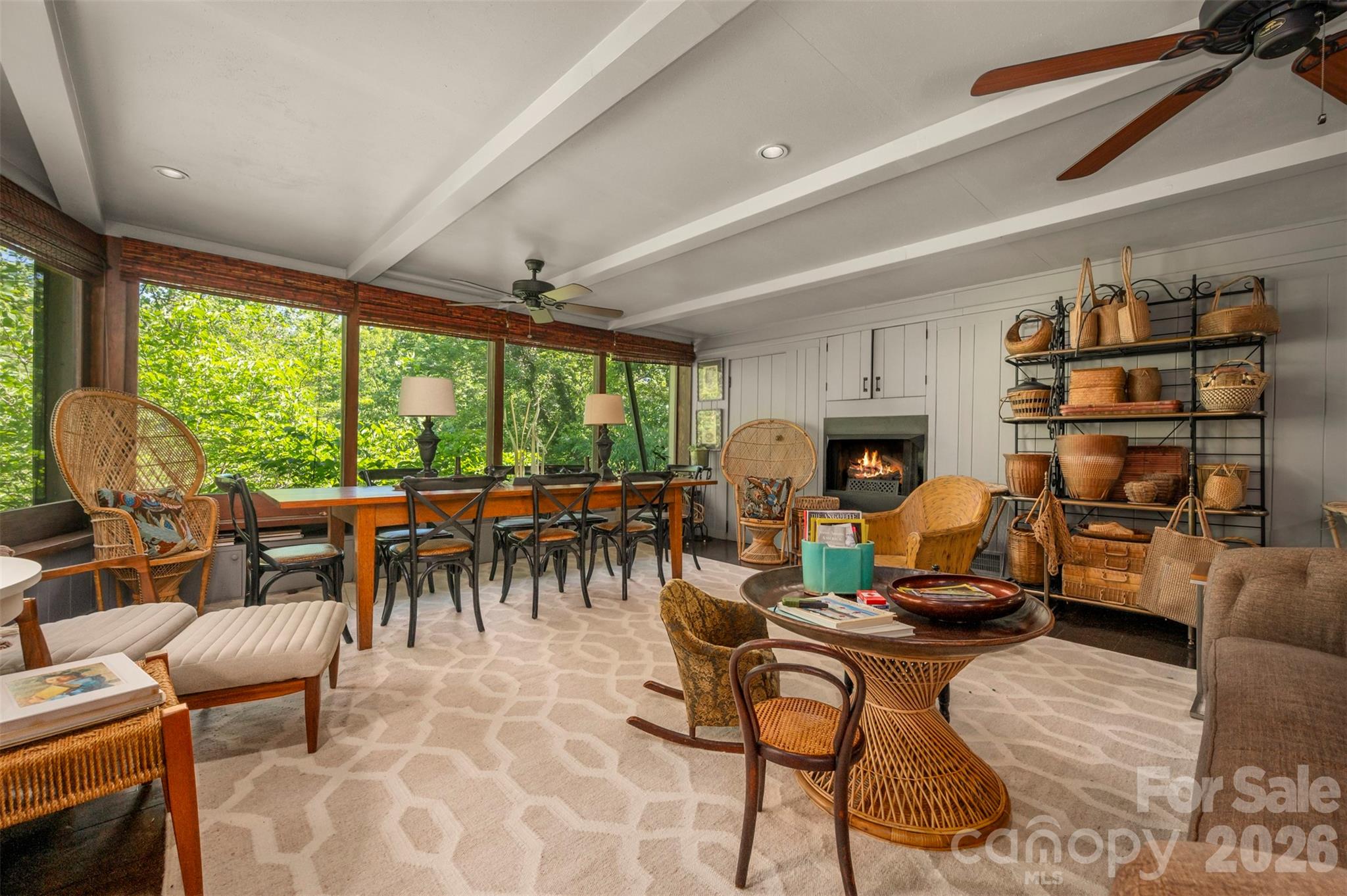 484 Sourwood Ridge Road Tryon, NC 28782 - Photo 5 of 34 a living room with furniture and a large window