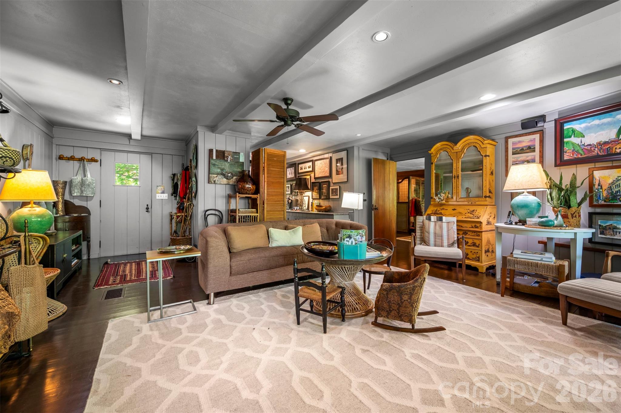 484 Sourwood Ridge Road Tryon, NC 28782 - Photo 6 of 34 a living room with furniture and a large window