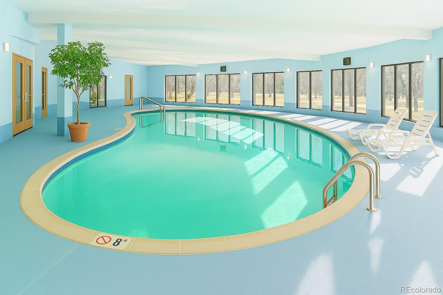 1306 South Parker Road, Unit 385 Denver, CO 80231 - Photo 3 of 3 a view of a swimming pool with an outdoor seating