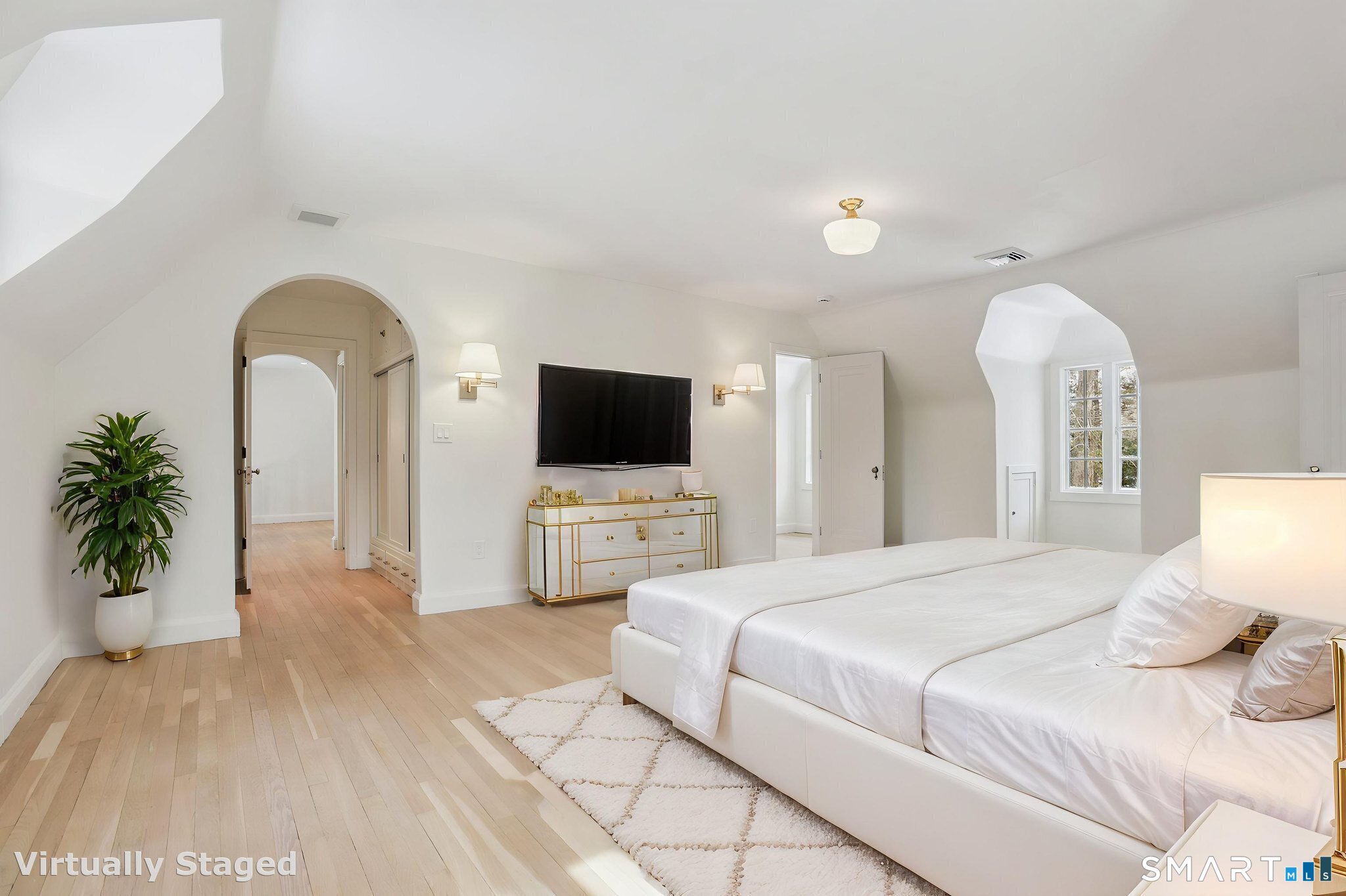 1085 Ridge Road Hamden, CT 06517 - Photo 26 of 38 Charming bedroom 2 has lovely inset windows and although large in size feels very embracing