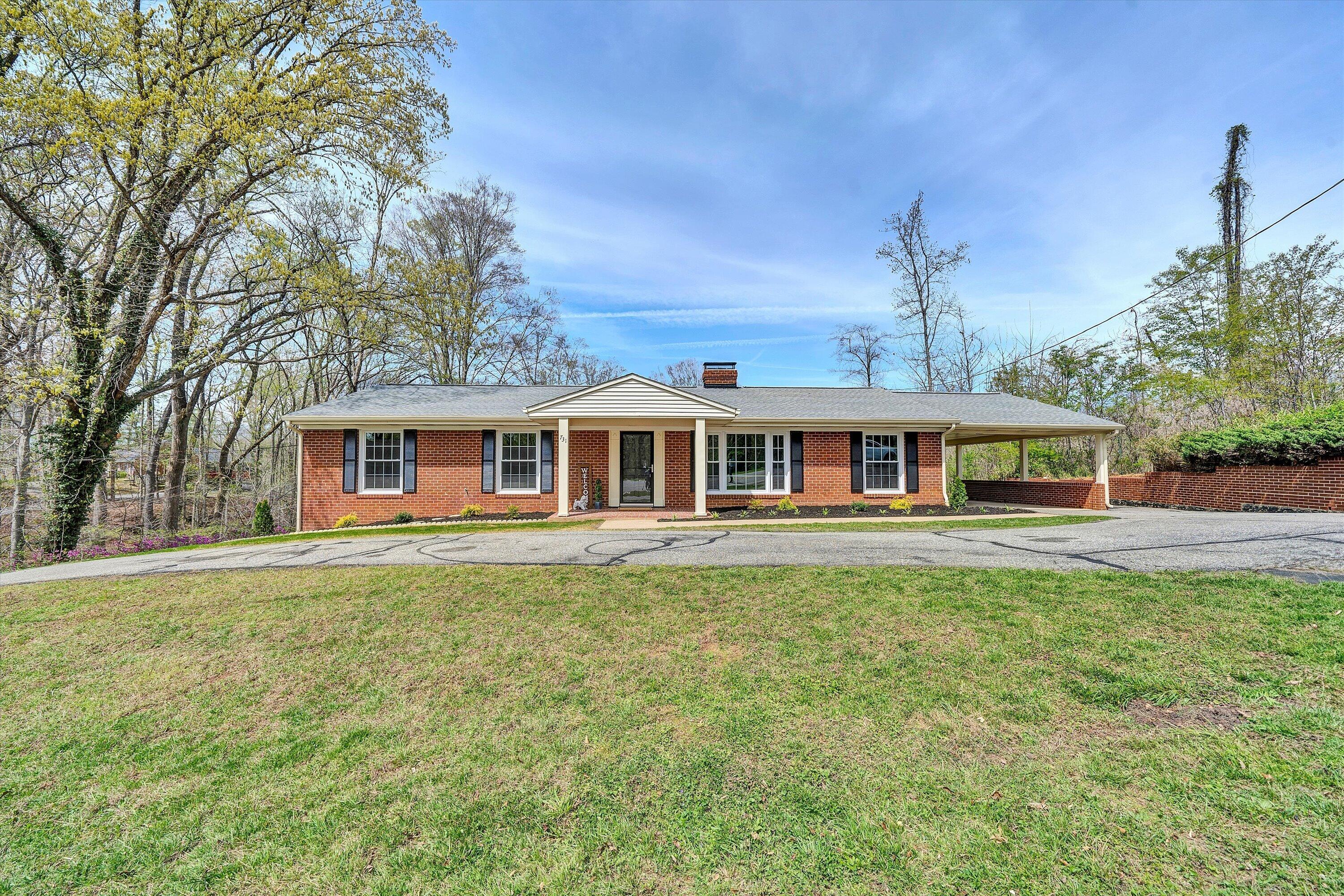 731 Bassett Heights Road Bassett, VA 24055 - Photo 43 of 45 a front view of a house with garden