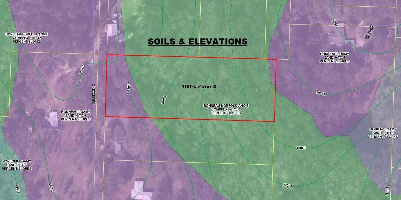 2.8-ac Miller Road DeFuniak Springs, FL 32435 - Photo 12 of 12 Soils & Elevations