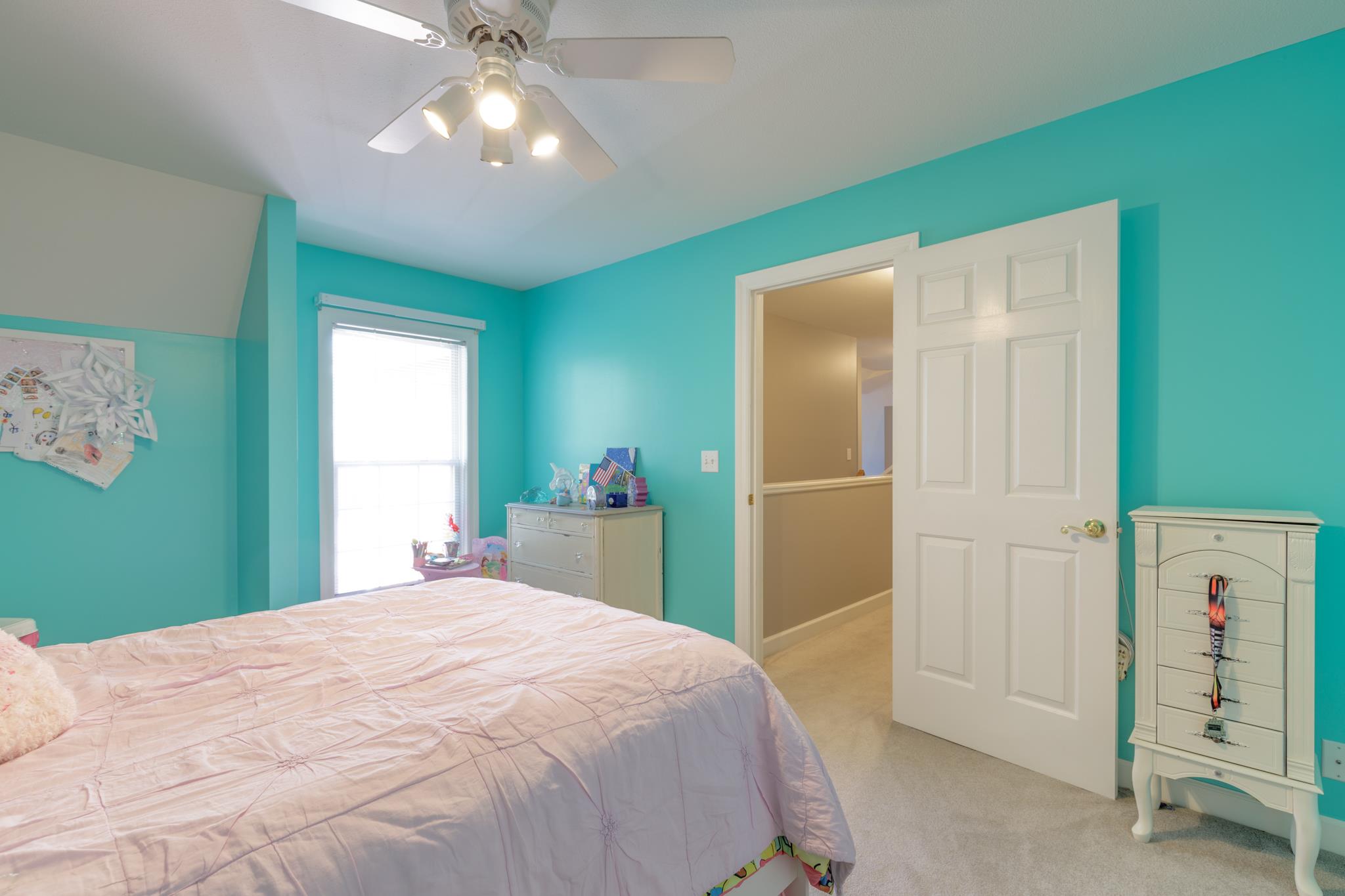 214 Savannah Ridge Murfreesboro, TN 37127 - Photo 17 of 30 Another view of Bedroom #3 with an extra large closet, designer paint colors and ceiling fan! 214 Savannah Ridge, Murfreesboro, TN 37127