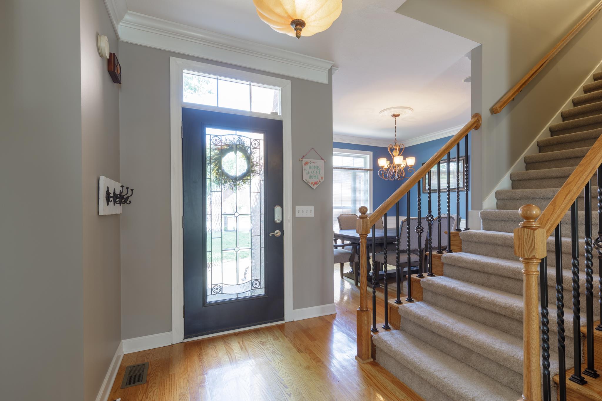 214 Savannah Ridge Murfreesboro, TN 37127 - Photo 2 of 30 Upon entering the home you will notice the beautiful hardwood floors! You have 2 staircases in the home! One at front entry and the other at from the kitchen! 214 Savannah Ridge, Murfreesboro, TN 37127