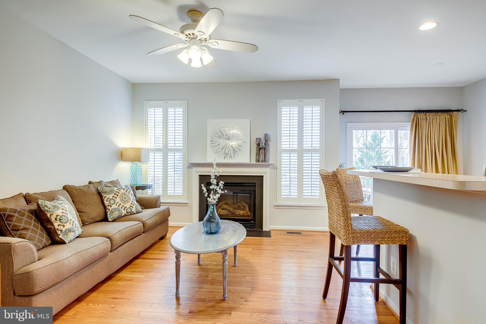 25374 McIntyre Square Chantilly, VA 20152 - Photo 5 of 32 Family Room off Kitchen with Gas Fireplace