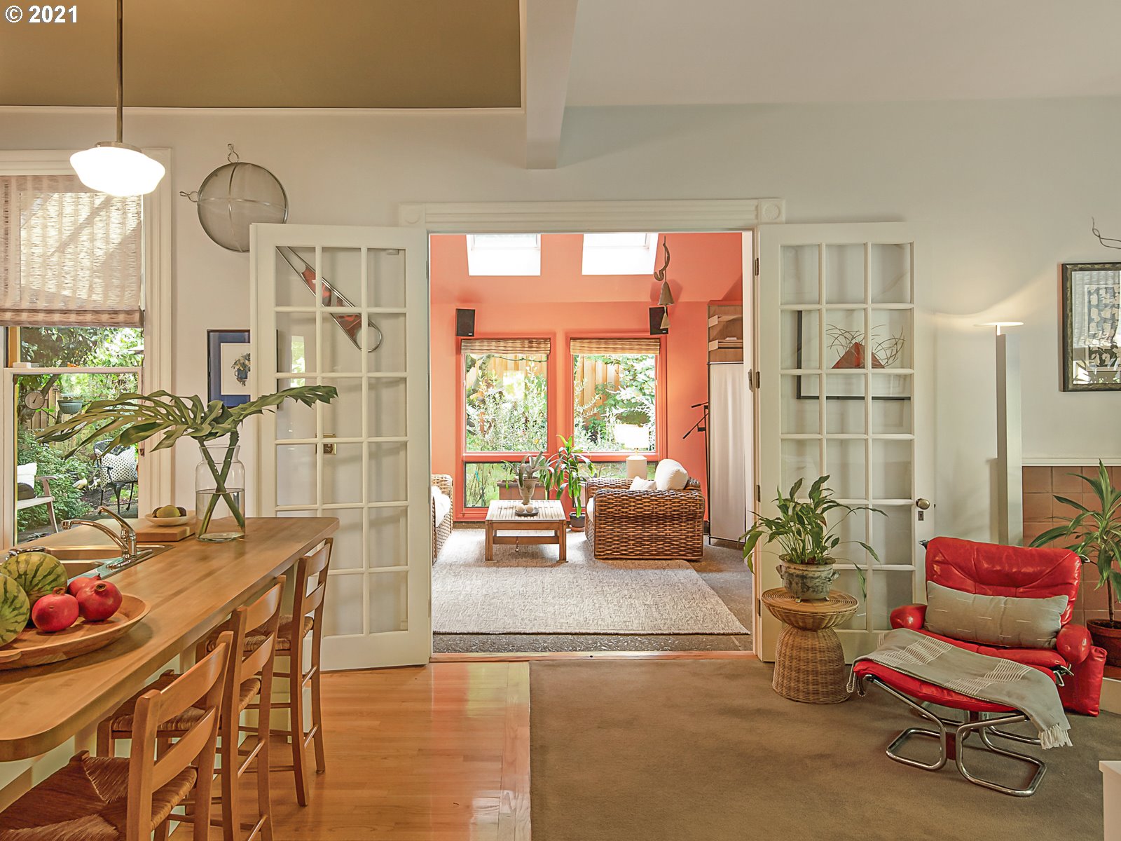 124 Southwest Meade Street Portland, OR 97201 - Photo 14 of 32 a living room with furniture and a large window