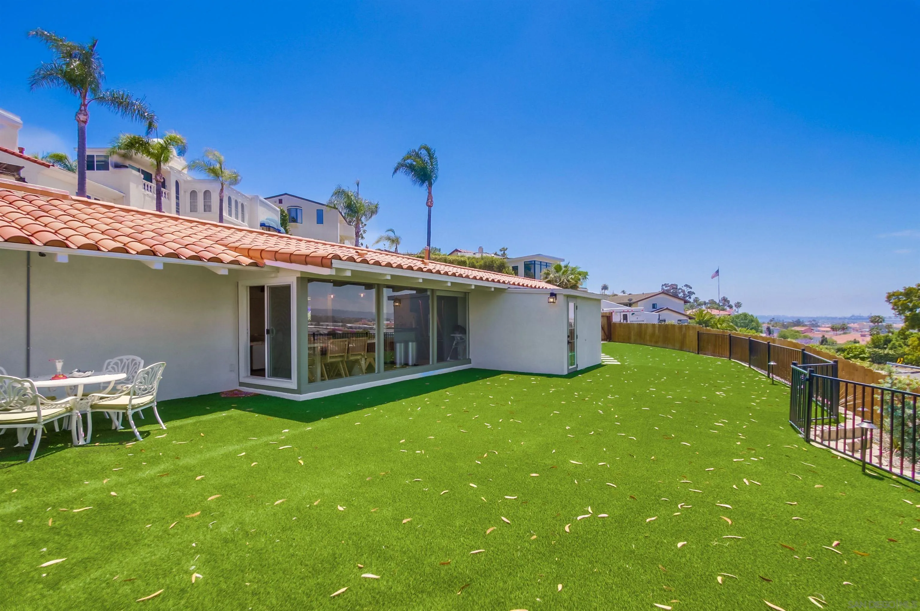 4242 Cosoy Way San Diego, CA 92110 - Photo 15 of 75 a view of a house with a yard and furniture