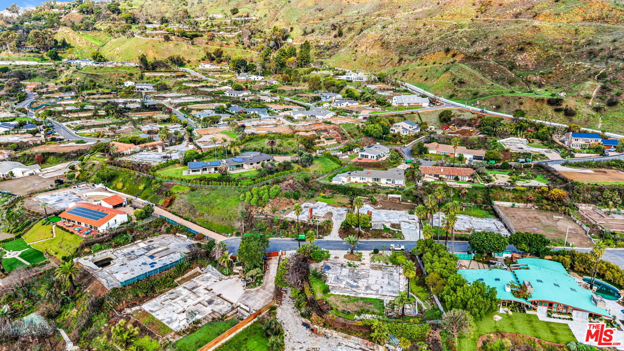 20269 Inland Lane Malibu, CA 90265 - Photo 9 of 11 an aerial view of residential houses with outdoor space