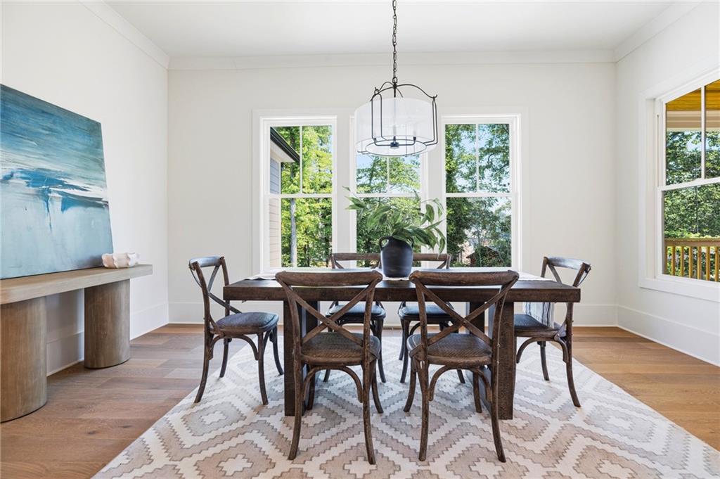1967 Highgrove Court Decatur, GA 30033 - Photo 15 of 60 a view of a dining room with furniture window and outside view