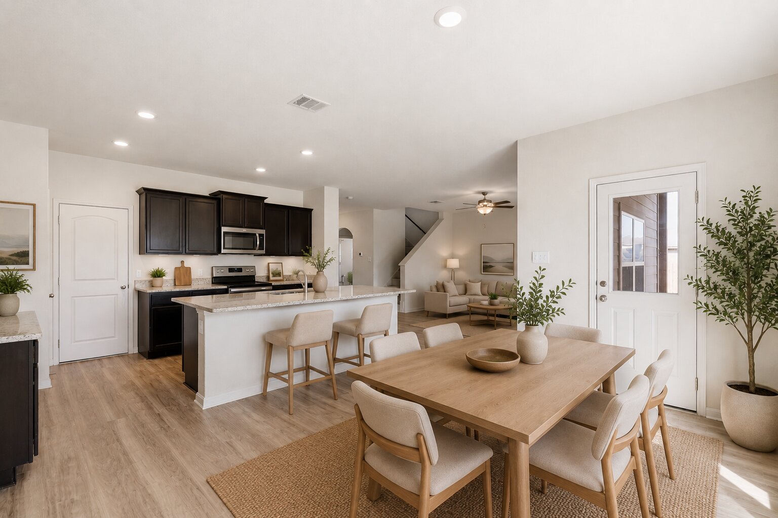 300 Hyacinth Way Jarrell, TX 76537 - Photo 14 of 37 a kitchen with a table and chairs in it