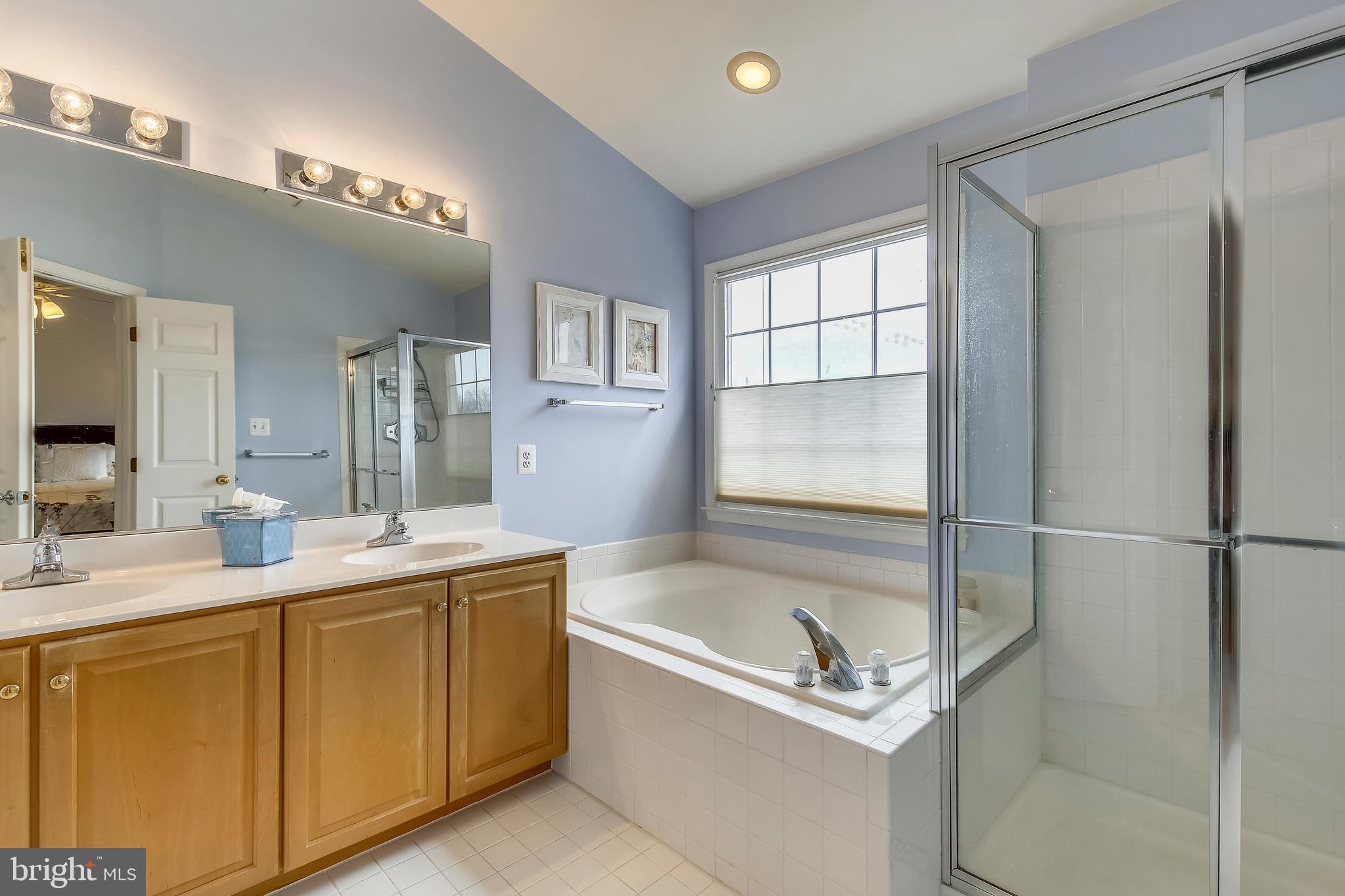 8438 Bells Ridge Terrace Potomac, MD 20854 - Photo 10 of 17 Master bathroom with separate shower and tub