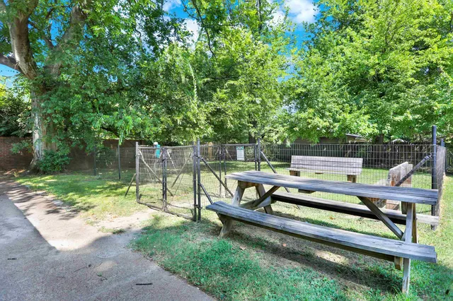 a view of a wooden deck with chairs and a yard