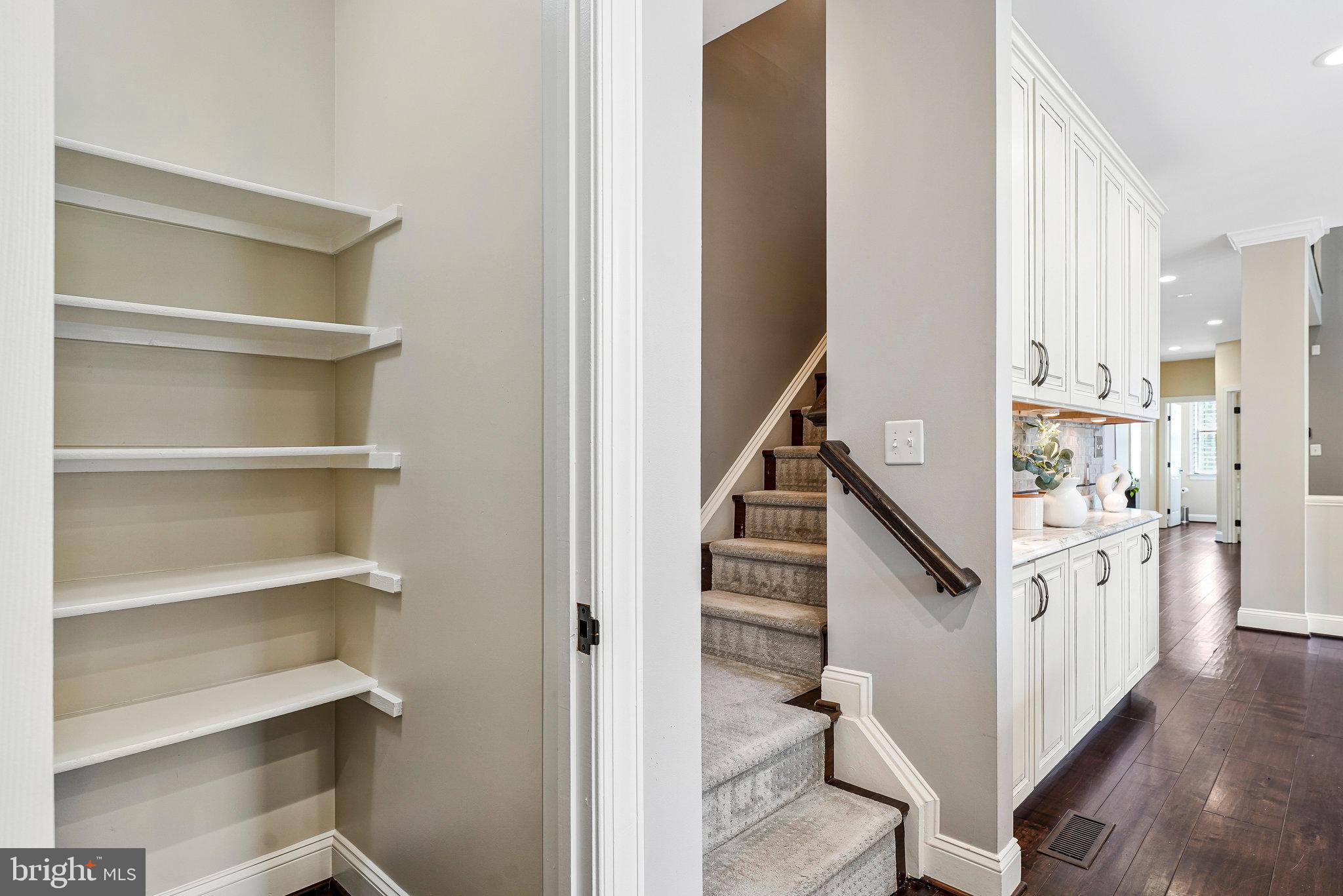 8138 Rondelay Lane Fairfax Station, VA 22039 - Photo 39 of 64 Pantry and Second Staircase to Kitchen