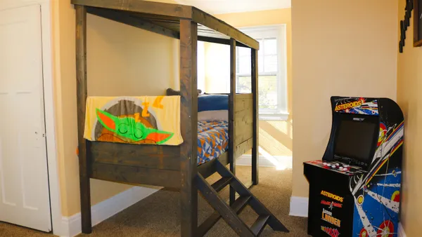 a bathroom with a window