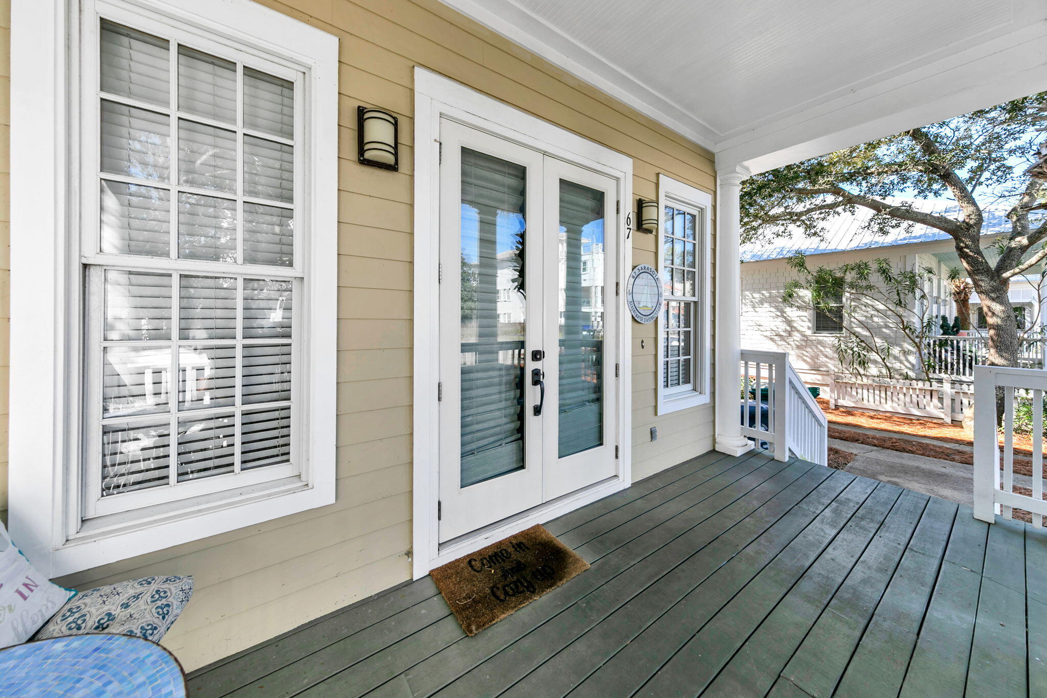 67 Sarasota Street Miramar Beach, FL 32550 - Photo 49 of 61 a view of outdoor space with deck and flat screen tv