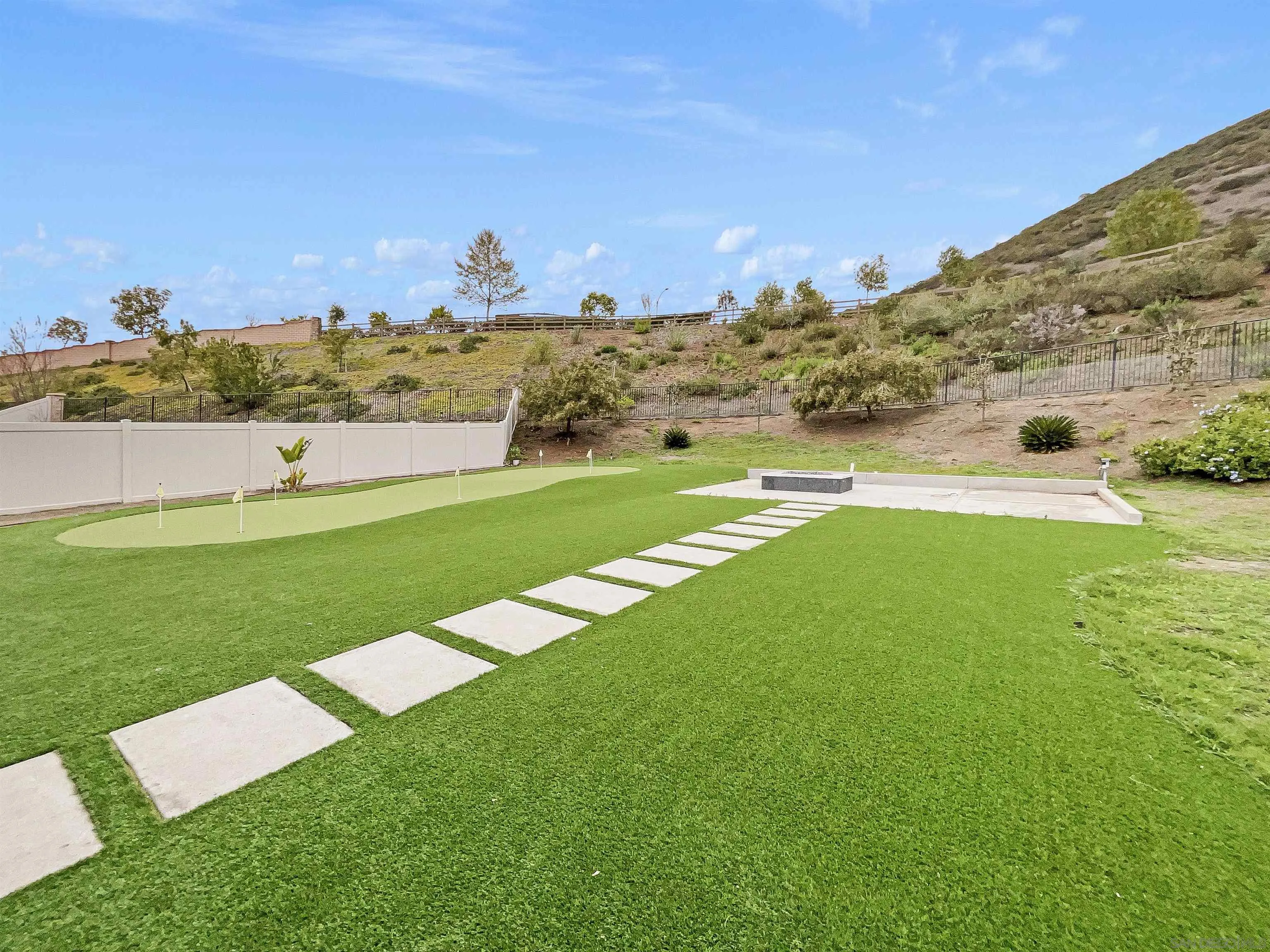 35751 Garrano Lane Fallbrook, CA 92028 - Photo 25 of 28 a view of a big yard with a large mountain view