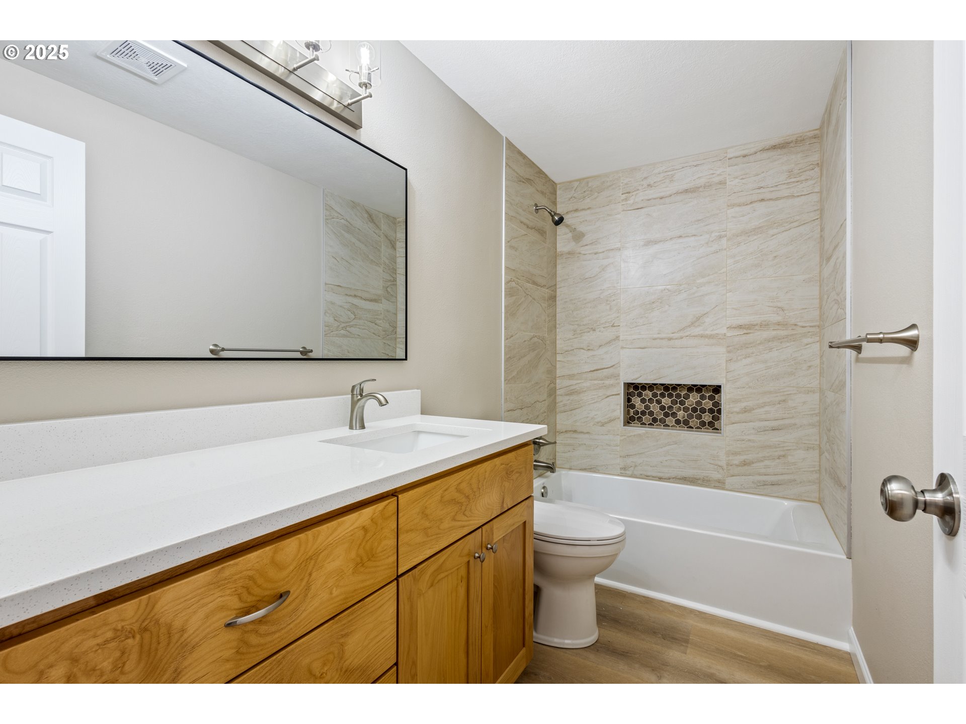 1822 Hawthorne Street Forest Grove, OR 97116 - Photo 16 of 18 a bathroom with a sink a toilet and shower
