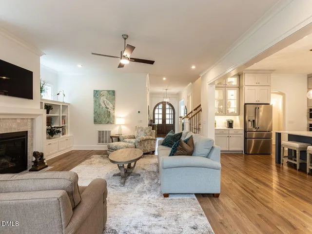 a bedroom with a bed and a lamp