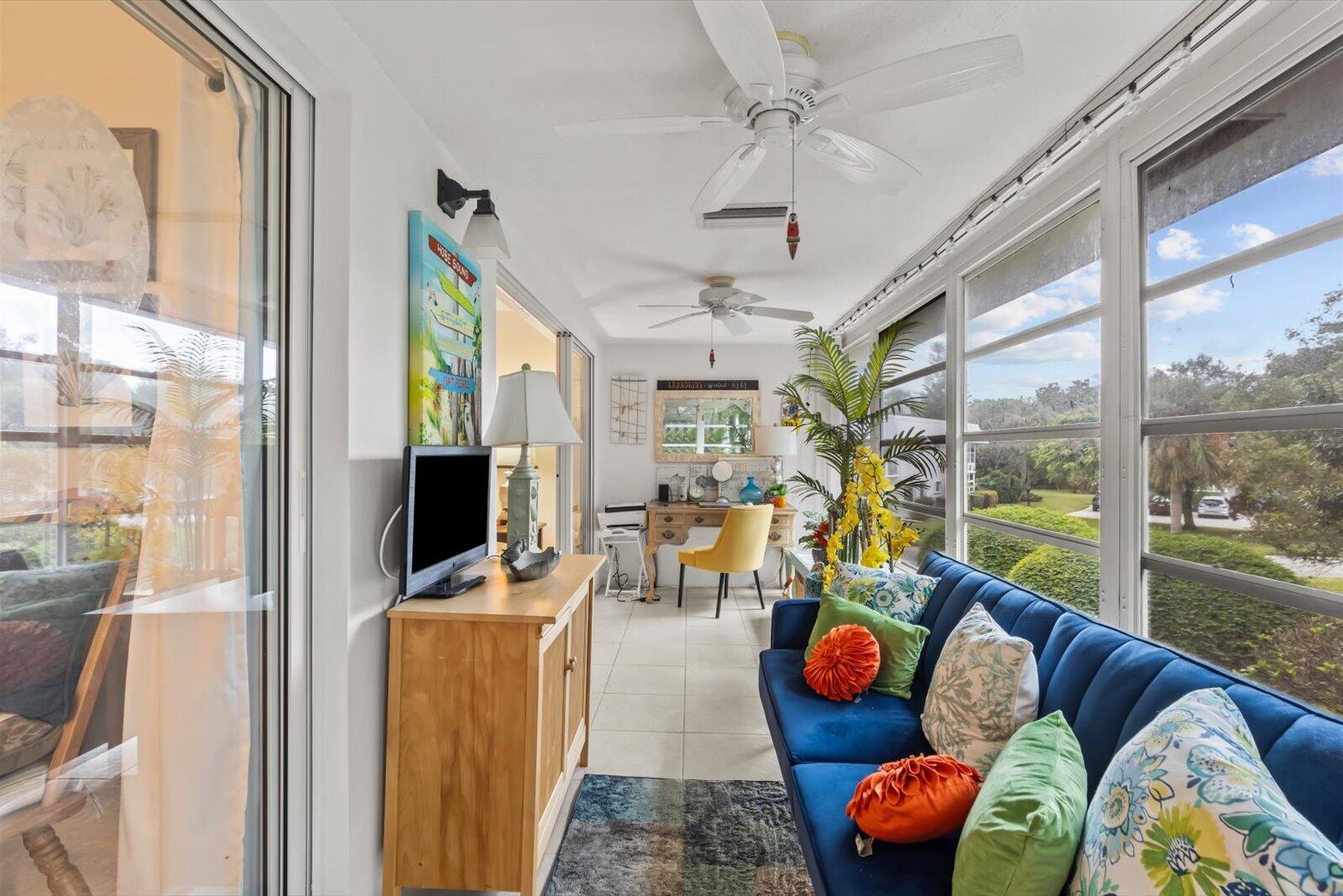 2929 Southeast Ocean Boulevard, Unit 1309 Stuart, FL 34996 - Photo 22 of 29 a living room filled with furniture and a flat screen tv