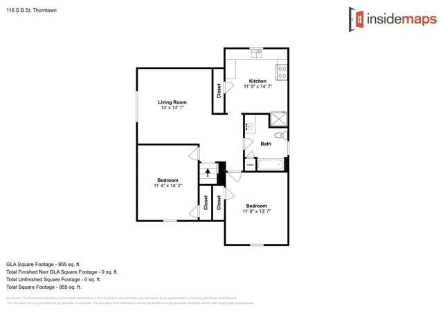 $1,025 | 116 Unit B S B Street, Thorntown, IN 46071