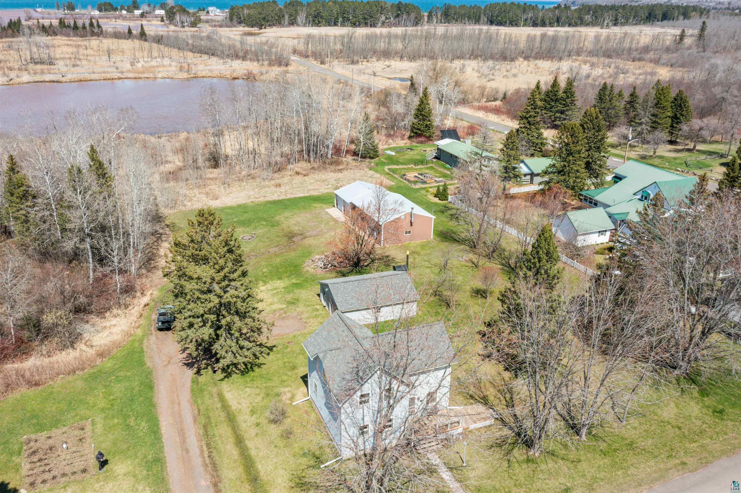 8920 School Road Port Wing, WI 54865 - Photo 6 of 27 Bird's eye view featuring a water view