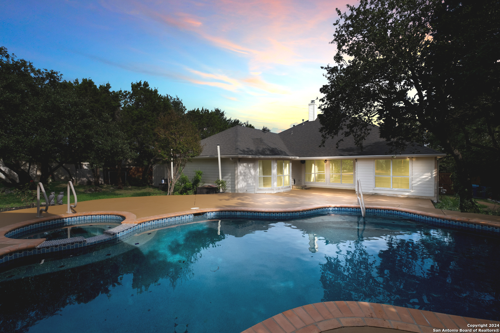 2219 Bears Notch San Antonio, TX 78258 - Photo 1 of 1 a view of a swimming pool with an outdoor seating