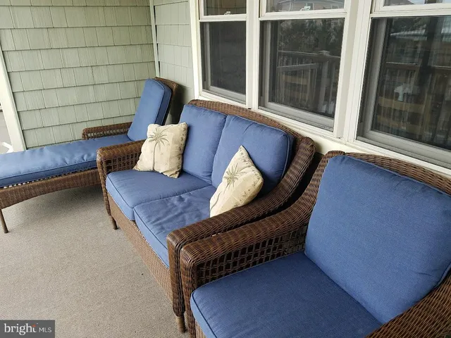 a view of a two chair in the balcony