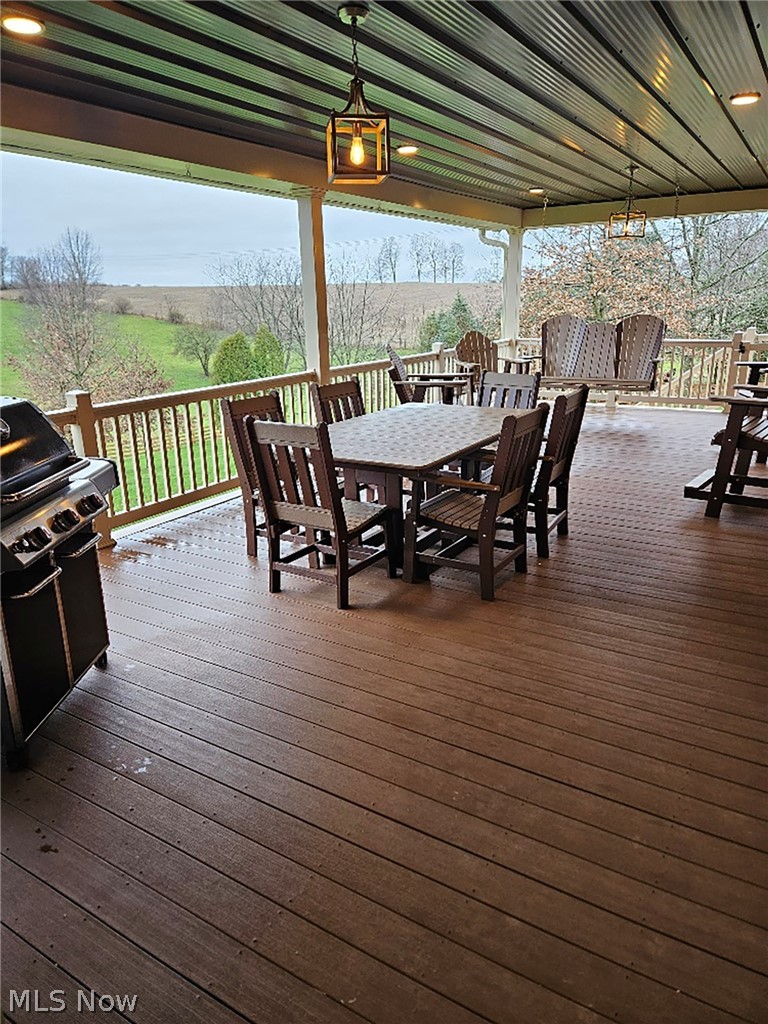 25073 Ridge Road East Rochester, OH 44625 - Photo 9 of 37 View of wooden terrace