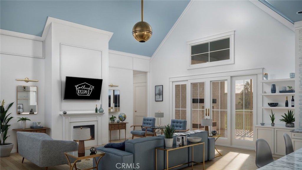 105 Homestretch Circle Outside Area (outside Ca), KY 40356 - Photo 6 of 22 a living room with furniture a fireplace and a flat screen tv