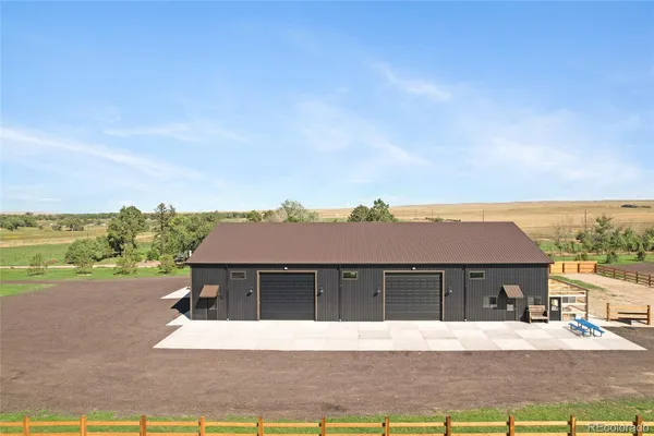 a view of a big house with a big yard