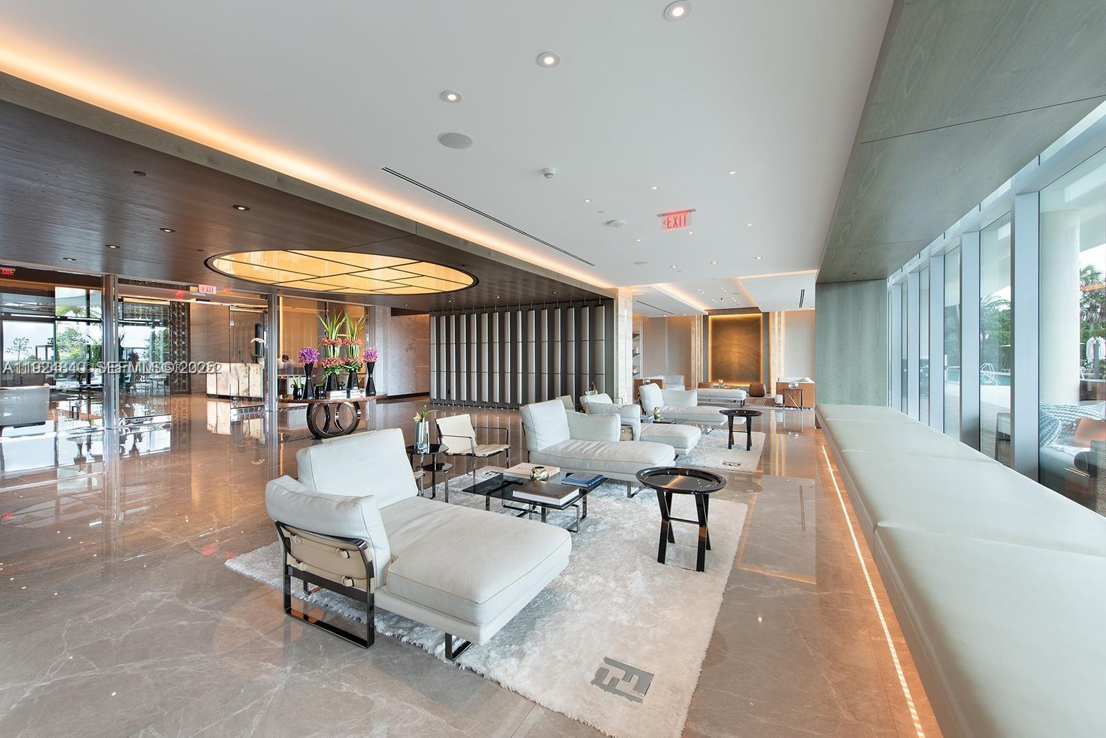 Surfside Surfside, FL 33154 - Photo 27 of 36 a living room with furniture and a large window