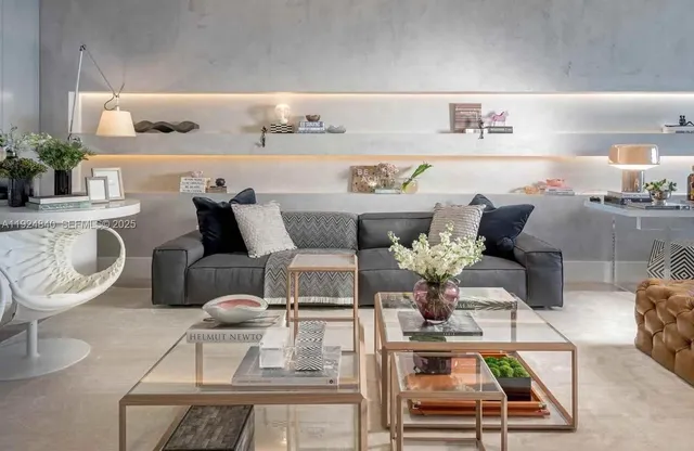 a view of living room with furniture