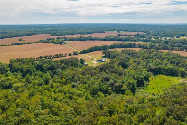 a view of a city and mountains in the background